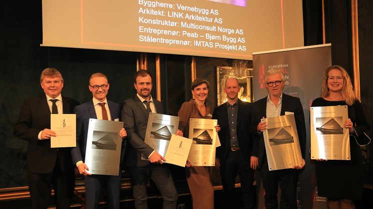 Årets Stålkonstruksjonspris gikk til Hurtigrutemuseet. Foto Lars Hamrebjörk.