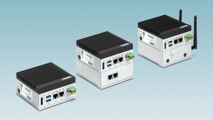 Compact industrial computer with freely selectable equipment