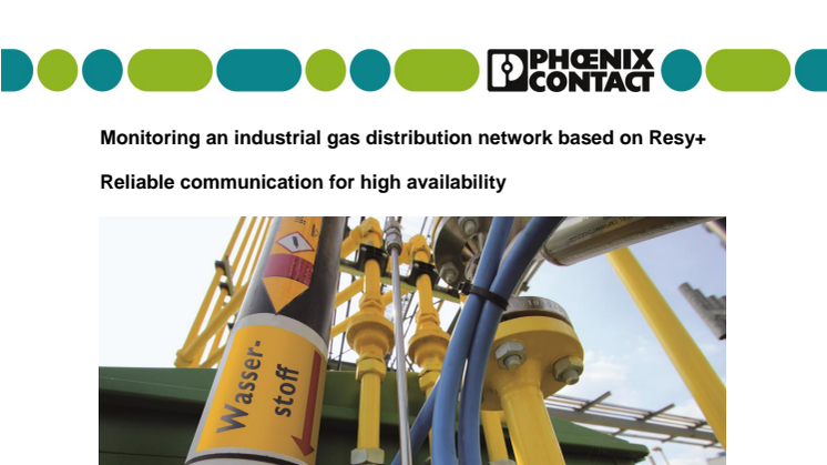 Monitoring an industrial gas distribution network based on Resy+