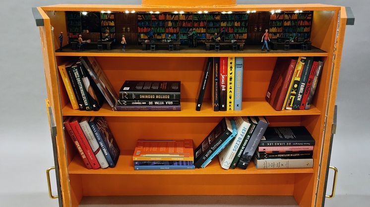Minibibliotek - Stadsbiblioteket i Stockholm med böcker