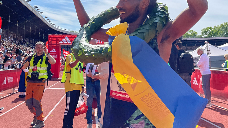 Ashenafi Moges från Etiopien vinner årets adidas Stockholm Marathon