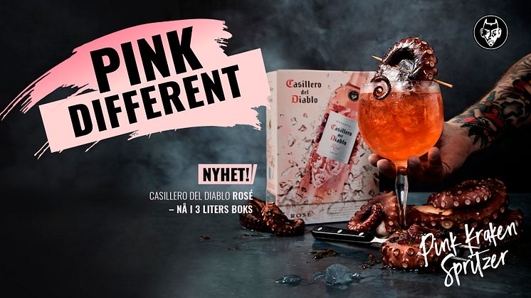 Summertime is spritzertime! For alle dere hjemmebartendere og rosévinselskere der ute, som liker å teste ut nye ting og ideer.  Pink Kraken Spritzer er hakket råere enn den normale drinken du pleier å få servert.