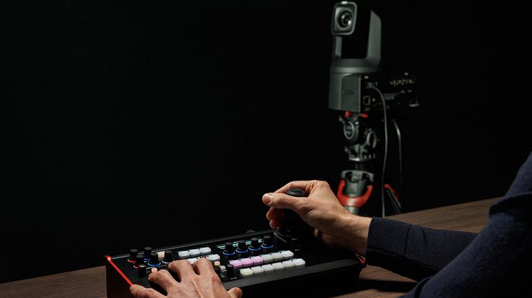 The SKAARHOJ RC-SK5 PTZ controller from Canon