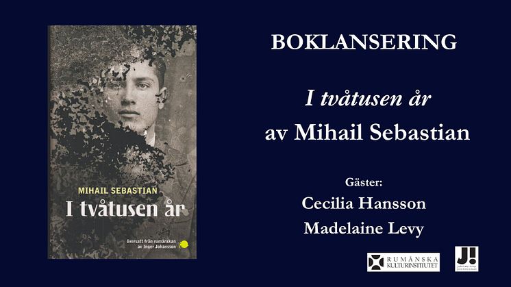 Mihail Sebastian lansare de carte cover FB