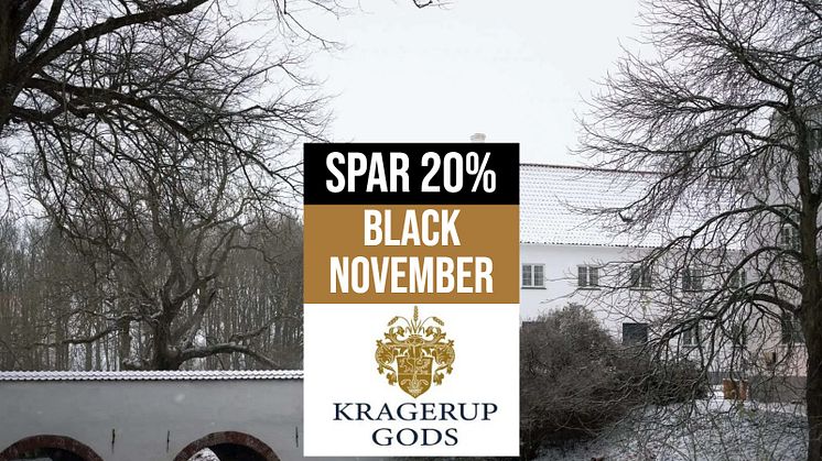Magisk weekend på Kragerup Gods: Spar 20% til Black Weekend