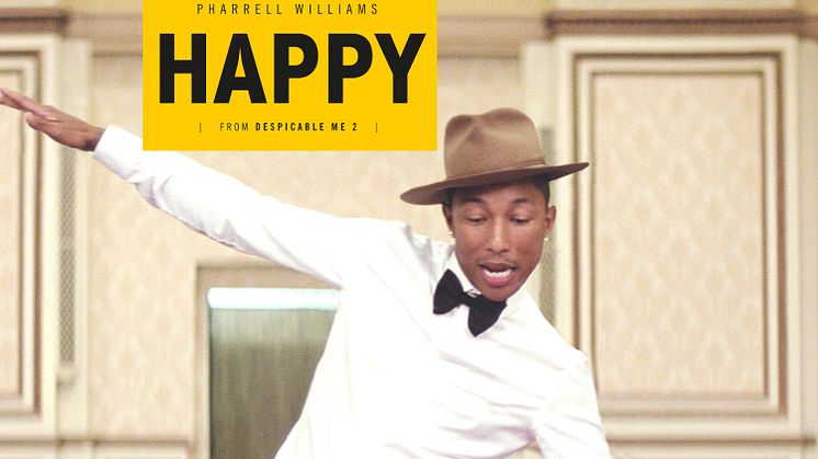 Pharrell Williams låt “Happy” #1 på Billboard