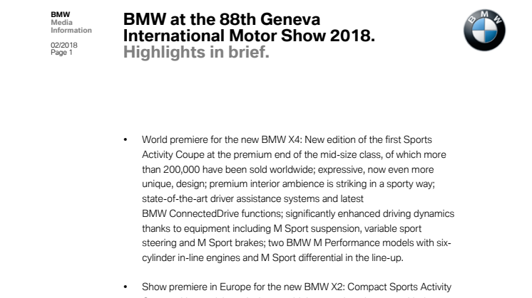 Highlights på Geneve Motor Show 2018