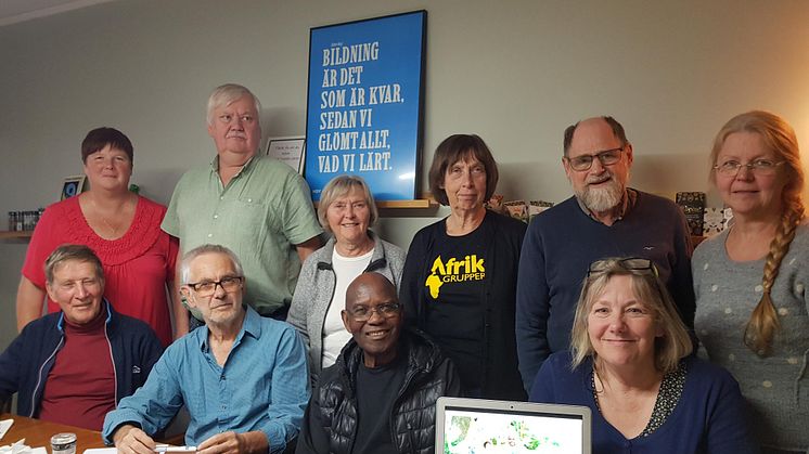 En grupp i Ådalen som träffats  under en folkbildande studiedag och blivit Fairtrade-ambassadörer.