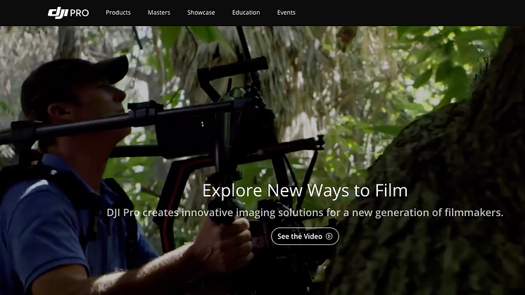  DJI Launches DJI Pro Website for Professional Cinematographers and Filmmakers