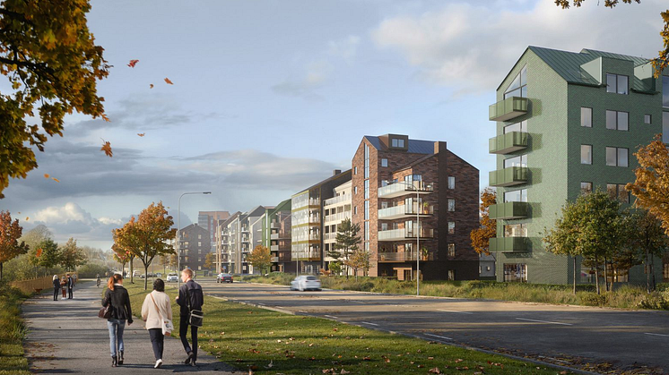 Just nu pågår bygget av 80 klimatsmarta hem på Kattegattsvägen på Sörse. Nyligen avslutades bygget av 260 lägenheter på Västra Sörse – en nyproduktion som utsågs till landets bästa.