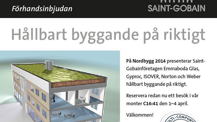 Saint-Gobain på Nordbygg 2014