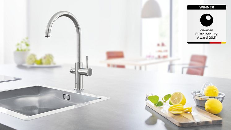 GROHE listas som global hållbarhetsledare och tar hem dubbla vinster i Germany Sustainability Award 2021