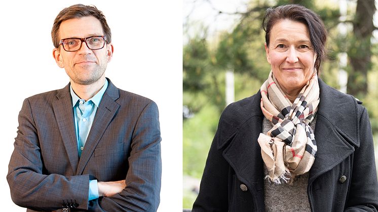 Mattias Goldmann och Maria Stenström från 2030-sekretariatet som nu tar fram en klimatstrategi för nyttofordon.