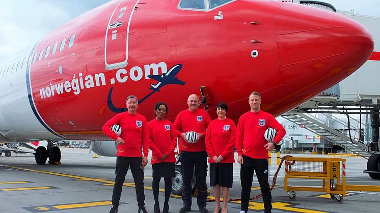 Norwegian staff mark Football Short Friday as Bobby Moore announced as new tail fin hero