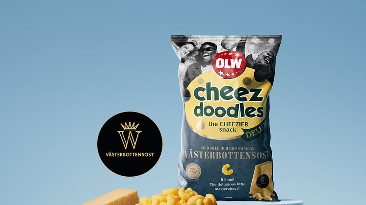 cheez doodles® deluxe med Västerbottensost - en god nyhet i samarbete med OLW