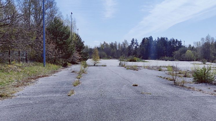 "Plattan" i Furulund är idag en övergiven asfalterad yta som tidigare använts av körskolor.