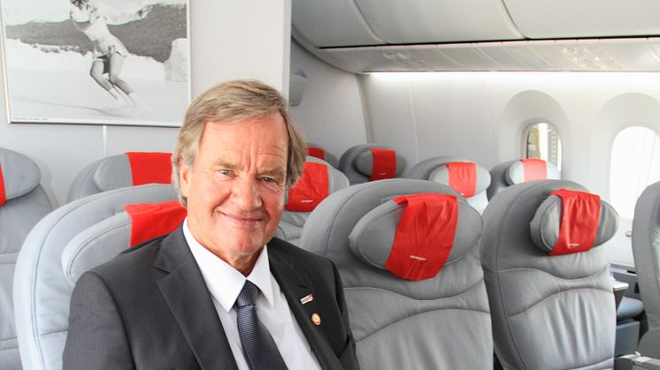 Björn Kjos onboard Dreamliner