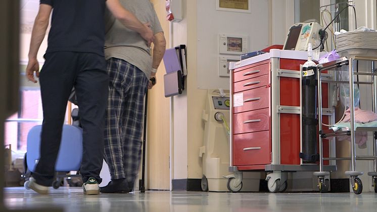 A patient on a stroke ward