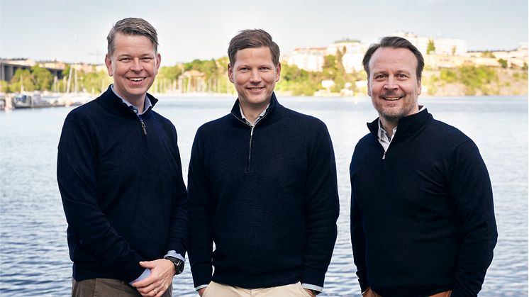 Medgrundarna i Ocean Collective (från vänster): Jörgen Bergqvist, Anders Jacobson och Vilhelm Sundström.