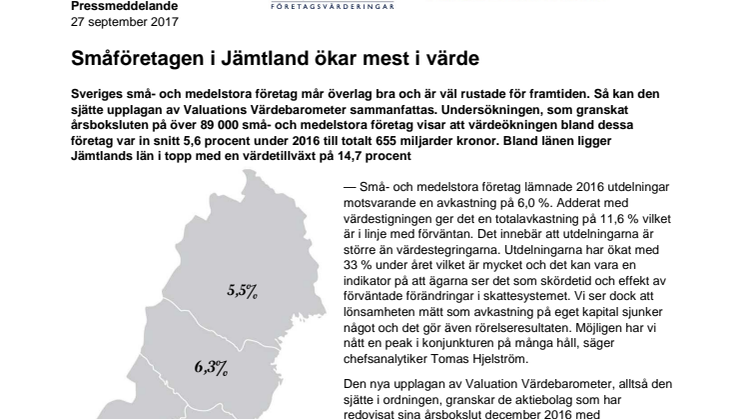 Värdebarometern 2017 Sverige