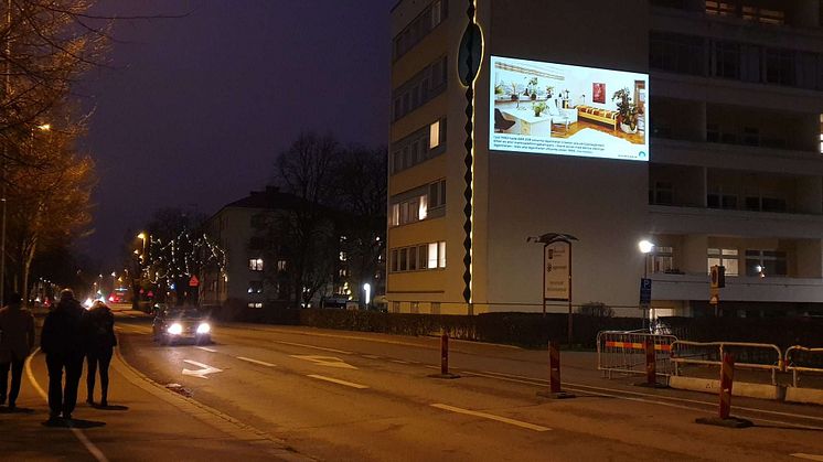 ABK visar historiskt bildspel som en del i ljusprojektet Stad i ljus med Kristianstad City