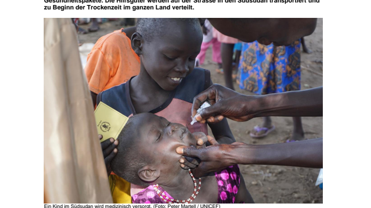 Panalpina führt sechsten unentgeltlichen UNICEF-Hilfsflug nach Afrika durch
