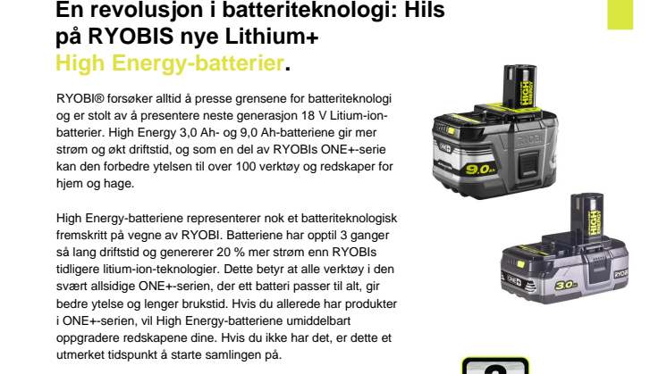 En batteriteknologisk revolusjon! 