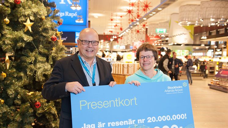 Rekordmånga reser via Arlanda – mer än 20 miljoner resenärer under 2013