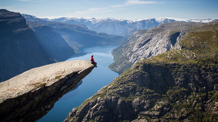 Trolltunga i Norge.