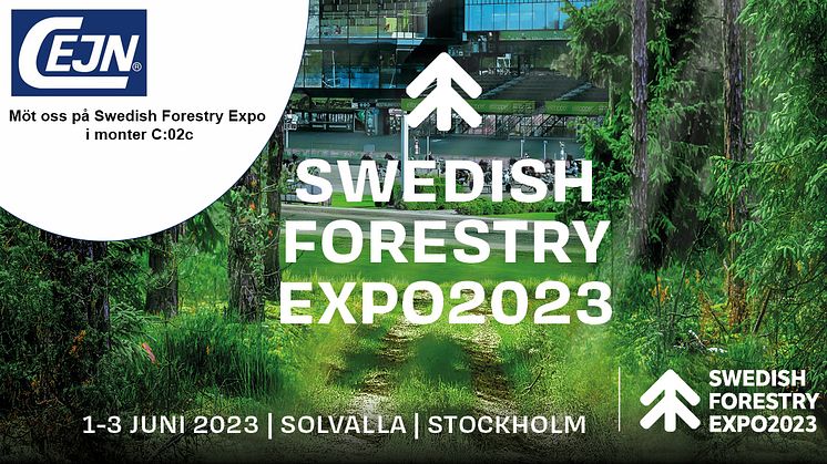 Möt oss på Swedish Forestry Expo på Solvalla i Stockholm 1-3 Juni 2023 