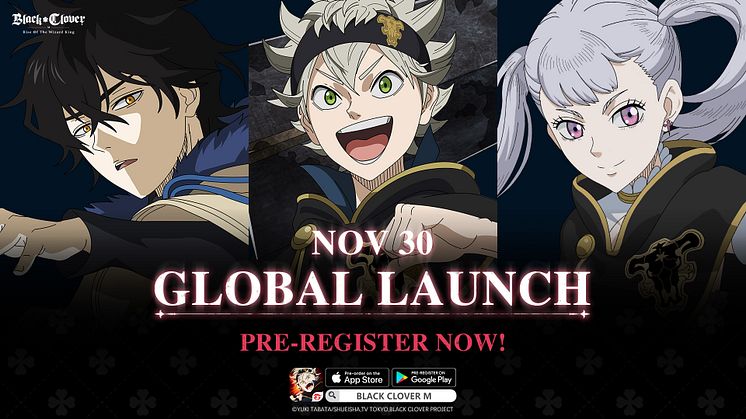 Garena Announces November 30th as the Global Launch Date for Black Clover M : Rise of the Wizard King