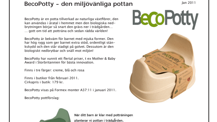 BecoPotty - den miljövänliga pottan