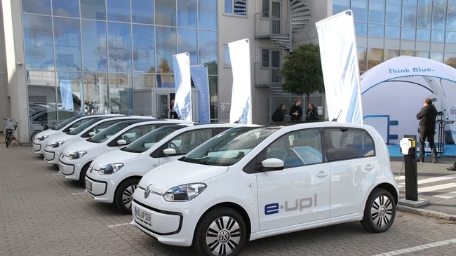 Volkswagen leverer 66 e-up! til Aarhus Kommune