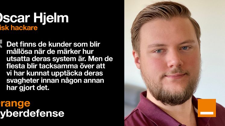 Oscar Hjelm, etisk hackare, Orange Cyberdefense