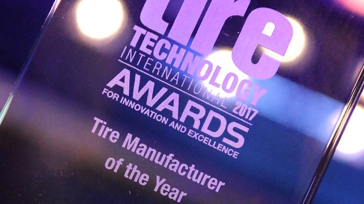​Tire Technology International valitsi Continentalin vuoden 2017 rengastoimittajaksi