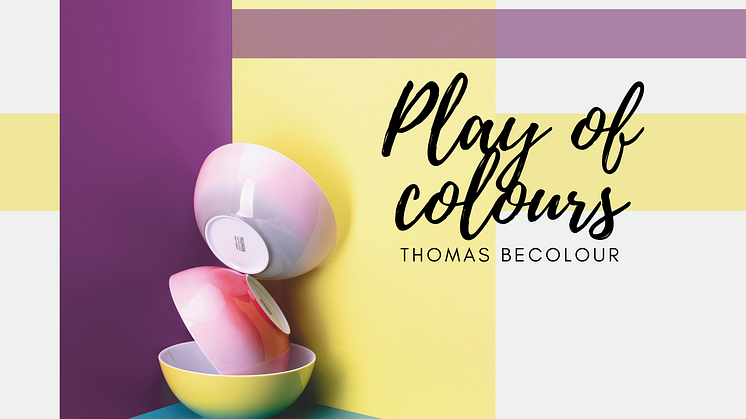 The ombré effect gives Thomas BeColour a trendy look.