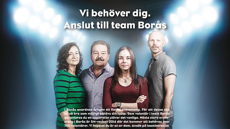 Team Borås stärker större evenemang i Borås