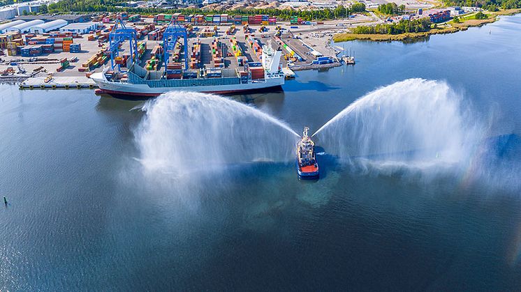 Norrköpings Hamn är redo för framtiden och inviger ny hamndel