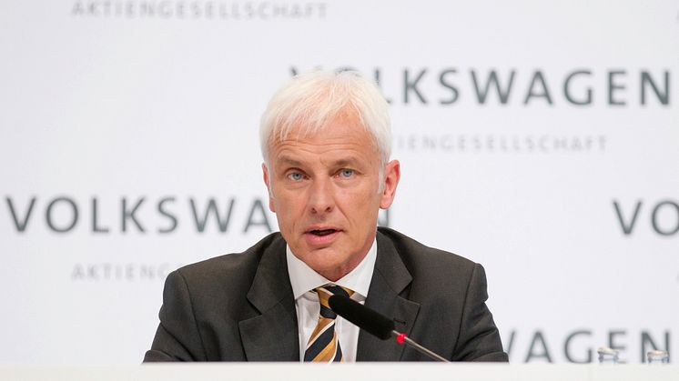 Matthias Müller ny VD för Volkswagen-koncernen