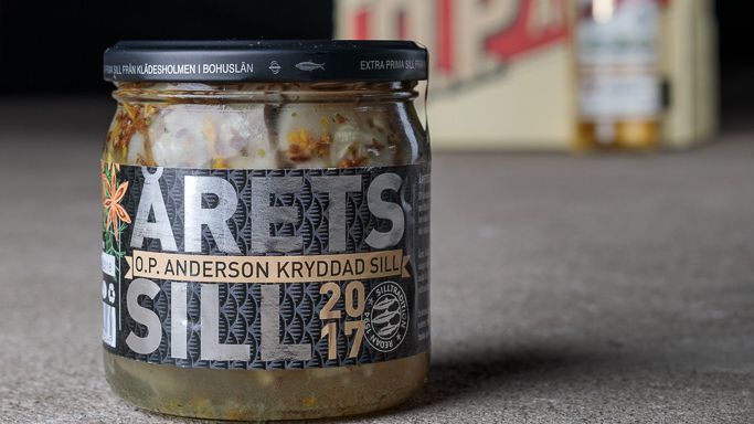 Årets Sill 2017 med smak av O.P.Anderson och dess kryddor