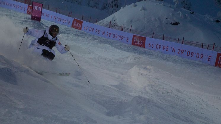 Loke Nilsson på tävlingen i Ruka. Foto: Erik Danielsson, SSF