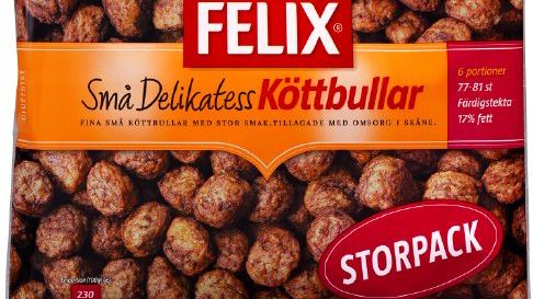 Återkallelse av Felix Små Delikatessköttbullar storpack