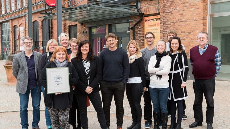 Personalen på Innovatums science center har stolt tagit emot utmärkelsen "Certificate of Excellence" från TripAdvisor.