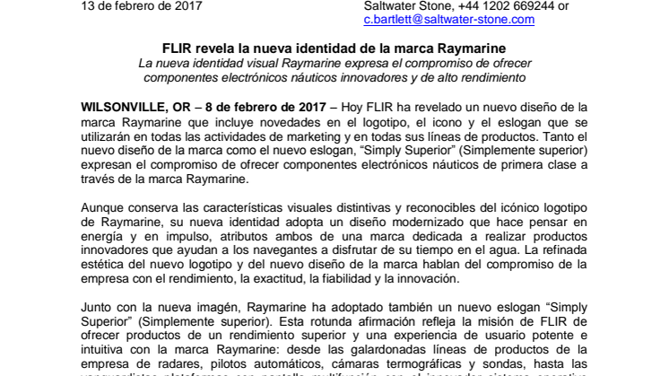 Raymarine: FLIR revela la nueva identidad de la marca Raymarine