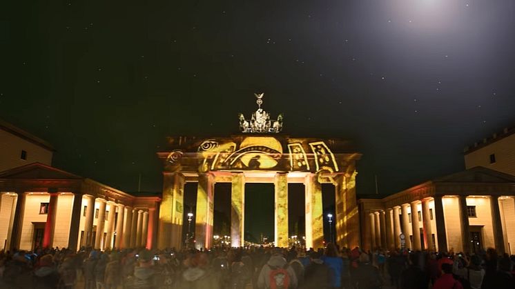 Berlins Brandenburger Tor under det årliga evenemanget "Festival of Lights". FOTO: Deutsche Zentrale für Tourismus e.V.