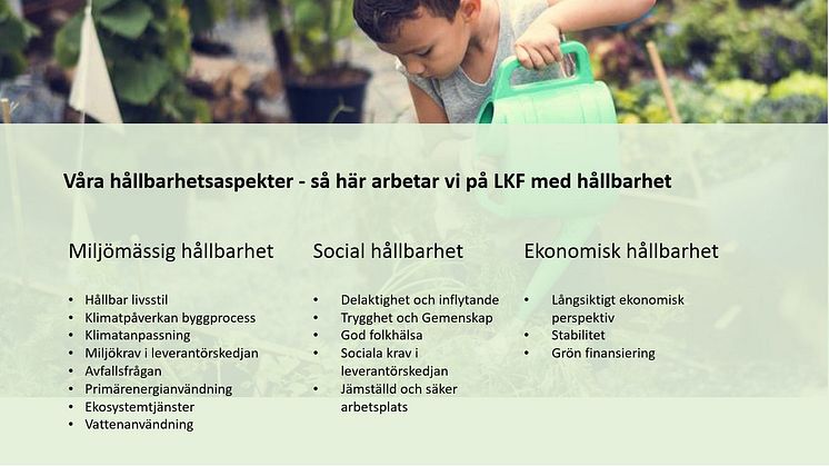 LKFs hållbarhetsprofil en styrka i en orolig tid – skapar trygghet