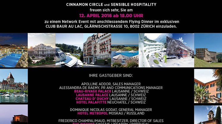 Cinnamon Circle & Sensible Hospitality Network Event