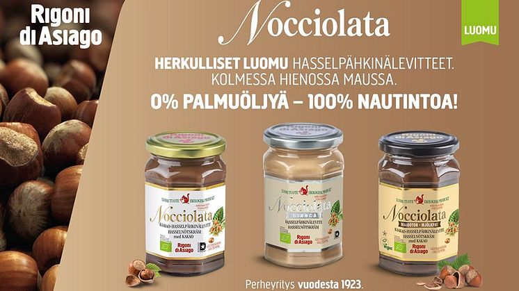 Nocciolatan 3 eri makua