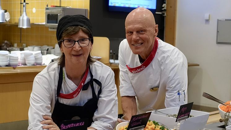 Maria Redander och Göran Pändel Berggren, Restaurang Björken på GE Healthcare i Uppsala