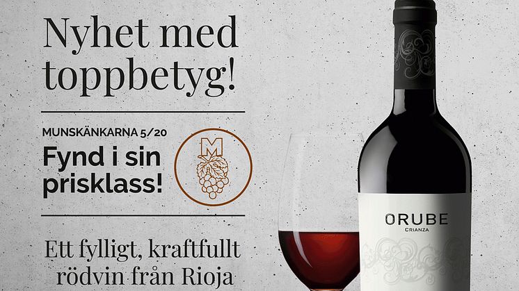 ​Orube Crianza 2017 prisas som fynd i sin prisklass!